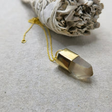 Load image into Gallery viewer, CITRINE CRYSTAL PENDANT GP
