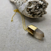 Load image into Gallery viewer, CITRINE CRYSTAL PENDANT GP
