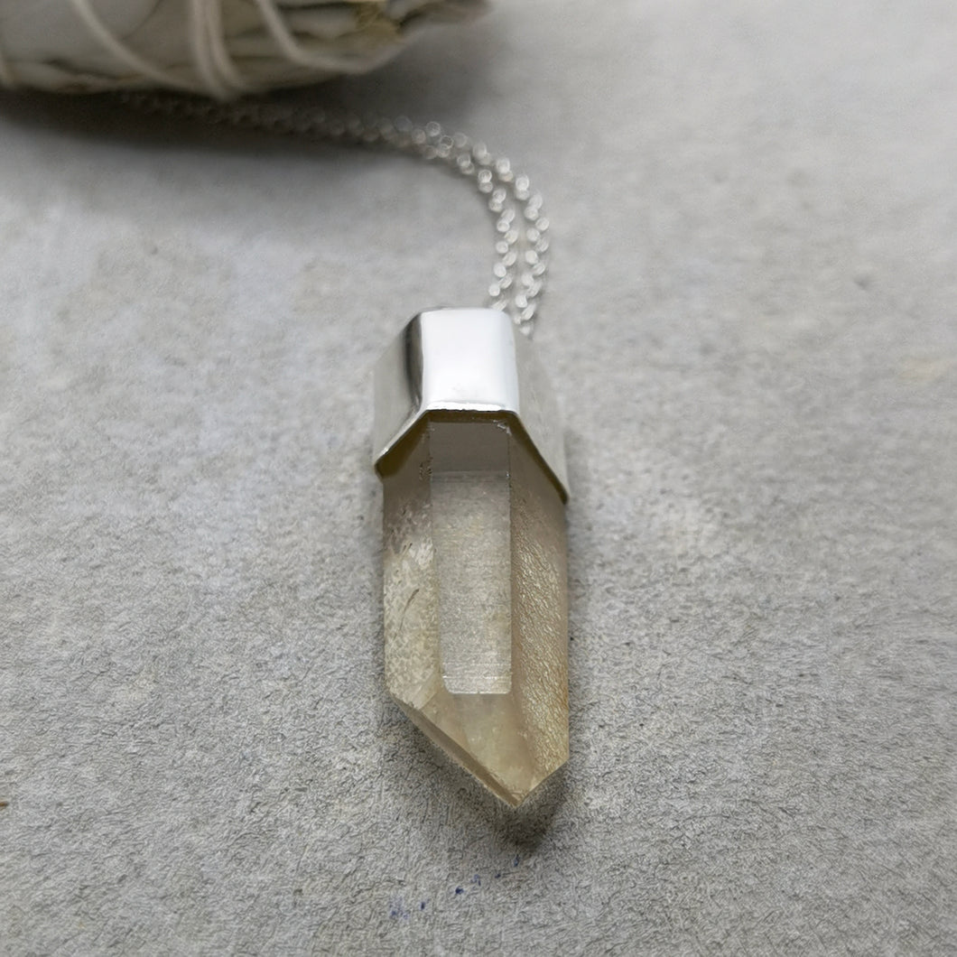 CITRINE CRYSTAL NECKLACE