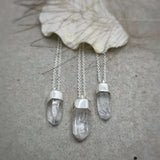 MINI CLEAR QUARTZ CRYSTAL NECKLACE - Soulshine Gems